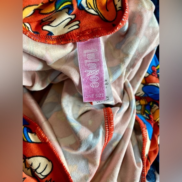 LuLaRoe OS Angry Donald Duck Disney Leggings - Picture 2 of 2